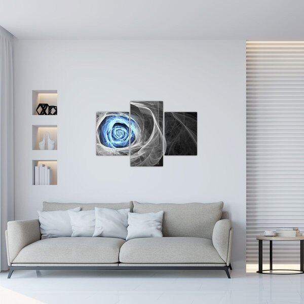 Tablou - Abstract Rose Blue (90x60 cm)