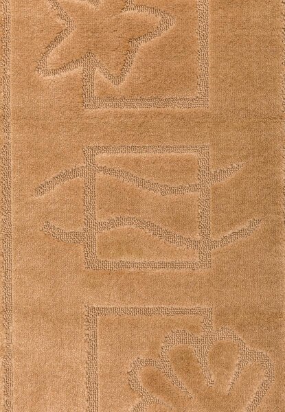 Set 2 Covorase antiderapante de baie, Maritime 2546, Bej, 60x100 50x60 cm 60 x 100 / 50 x 60