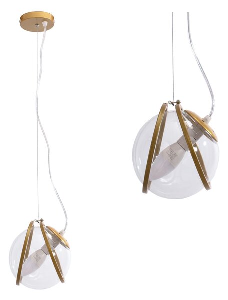 Lampa APP1089-1CP GOLD TRANSPARENT