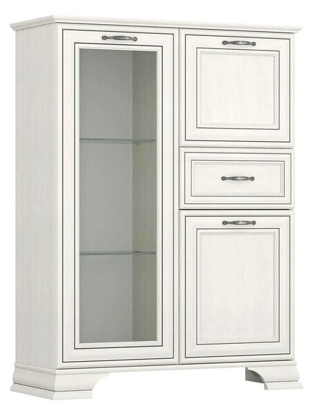 Mobilier sufragerie clasic TIFFANY II, grej, PAL laminat, 7 piese