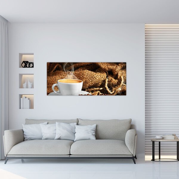 Tablou - O ceașcă de cafea (120x50 cm)