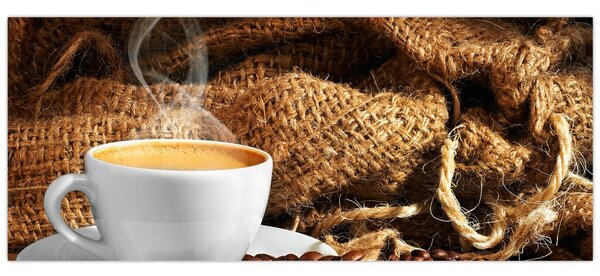 Tablou - O ceașcă de cafea (120x50 cm)