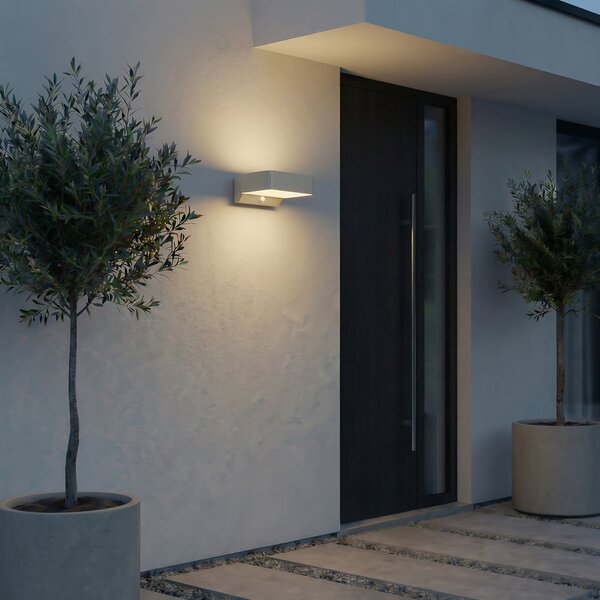 Lămpi de exterior Lindby, Fando, Metalic, Aluminiu
