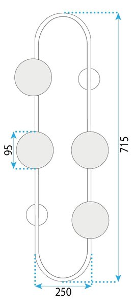 Aplica perete APP1144-4W złota