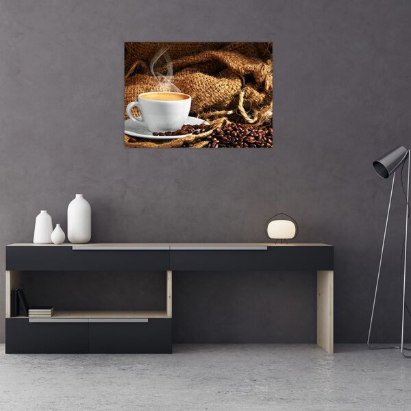 Tablou - O ceașcă de cafea (70x50 cm)