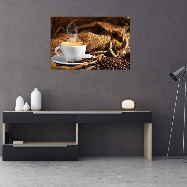 Tablou - O ceașcă de cafea (90x60 cm)