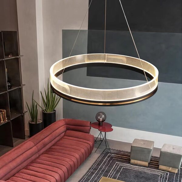 Lampă suspendată APP1192-CP Black Gold