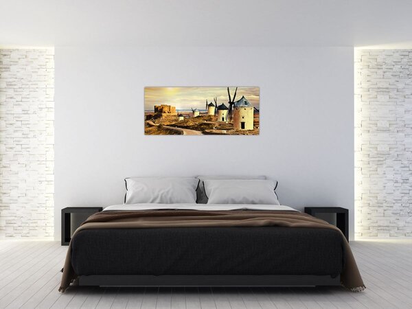 Tablou - Morile de vânt (120x50 cm)