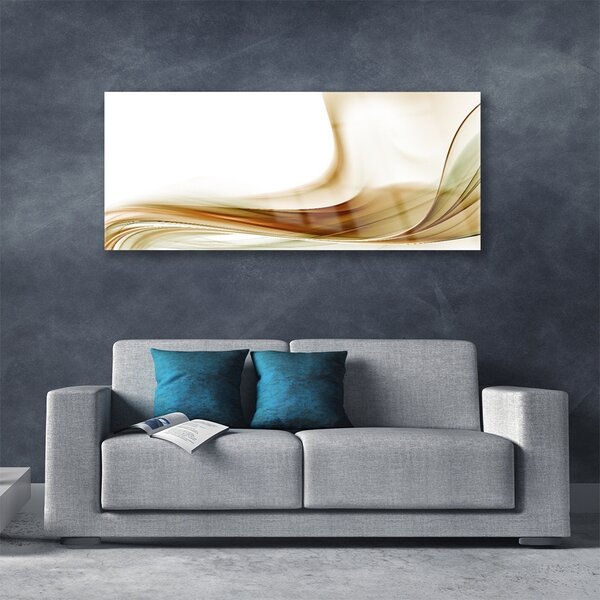 Tablou pe sticla Abstract Art Verde Gri Alb