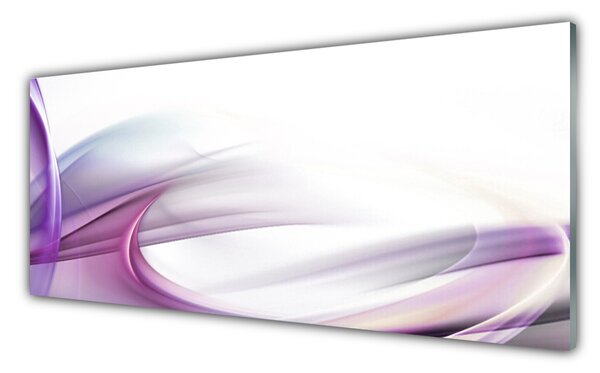 Tablou pe sticla Abstract Art Roz Alb