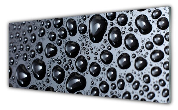 Panou sticla bucatarie Abstract Art Negru Gri