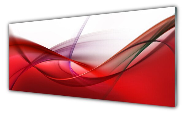 Panou sticla bucatarie Abstract Art Portocaliu Roz Alb