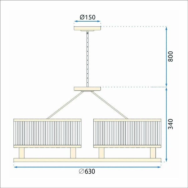 Lampă suspendată Cristal APP789-6C
