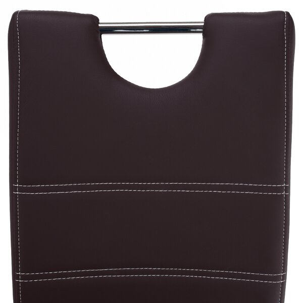 Scaun de sufragerie Abalia New (maro + Crom). 808098