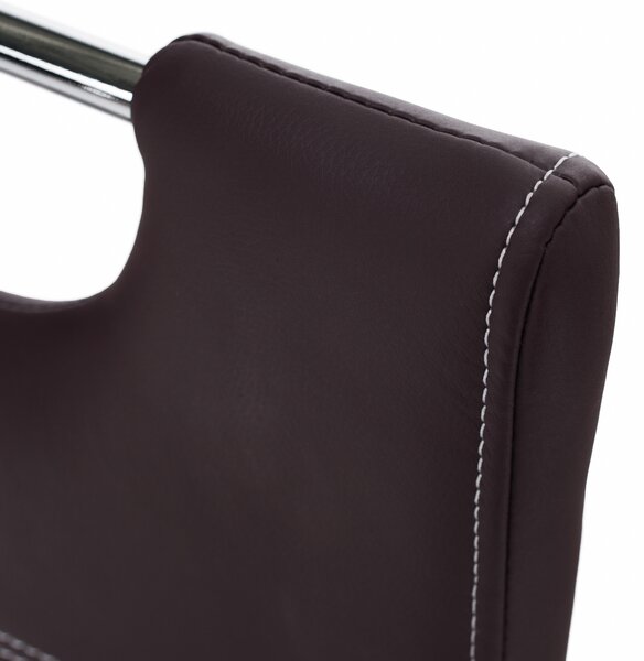 Scaun de sufragerie Abalia New (maro + Crom). 808098