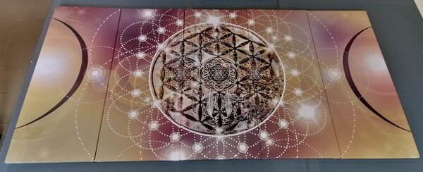 Tablou 5-piese Mandala fermecătoare