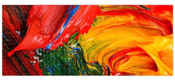 Tablou - Abstractizare albăstrire cu o perie (120x50 cm)