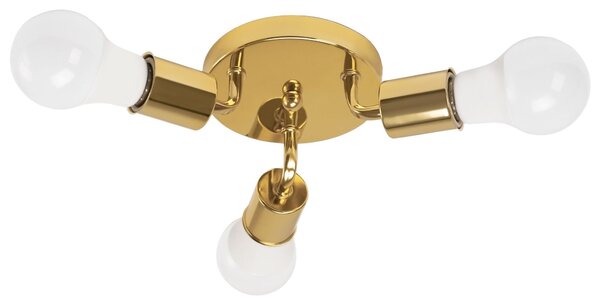 Lampă triplă de tavan Metal Gold APP704-3C