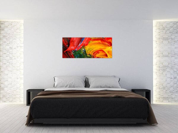 Tablou - Abstractizare albăstrire cu o perie (120x50 cm)