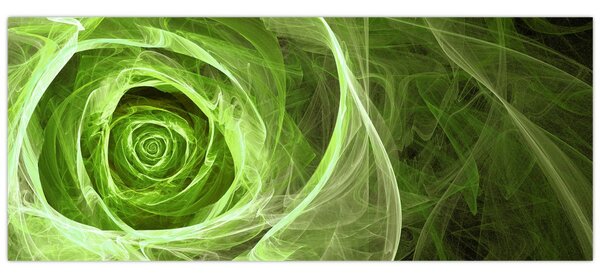 Tablou - Abstract Rose Green (120x50 cm)