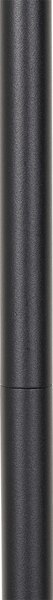 Lampă de podea rustică pentru exterior neagră cu bambus inclusiv LED - Kaiser