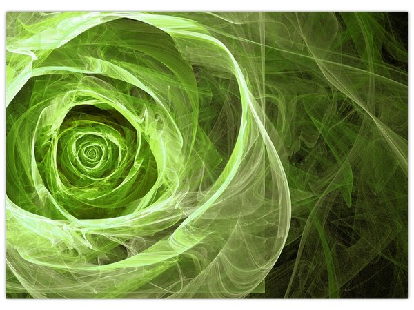 Tablou - Abstract Rose Green (70x50 cm)