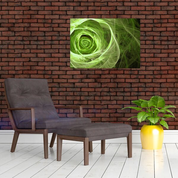 Tablou - Abstract Rose Green (70x50 cm)