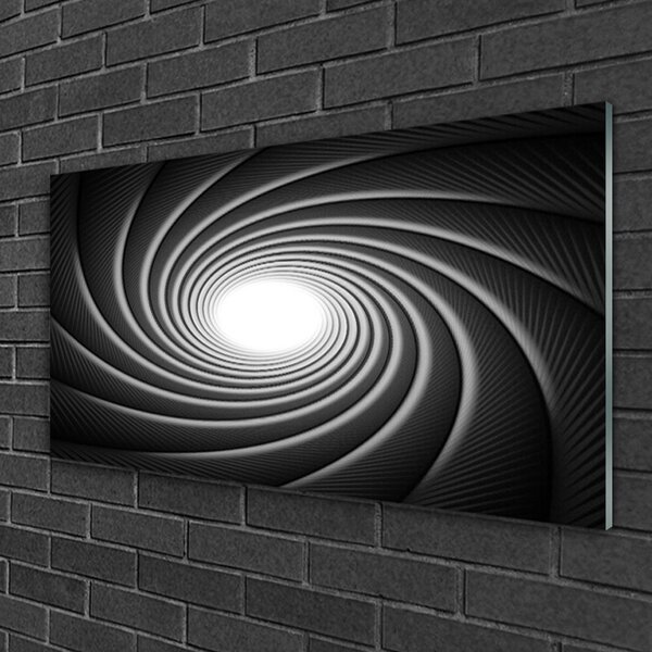 Tablou pe sticla Abstract Art Gri Alb Negru