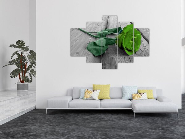 Tablou - Trandafir verde (150x105 cm)