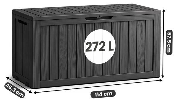 Cutie de grădină 272 L (neagră). Promo -19%. 1152406