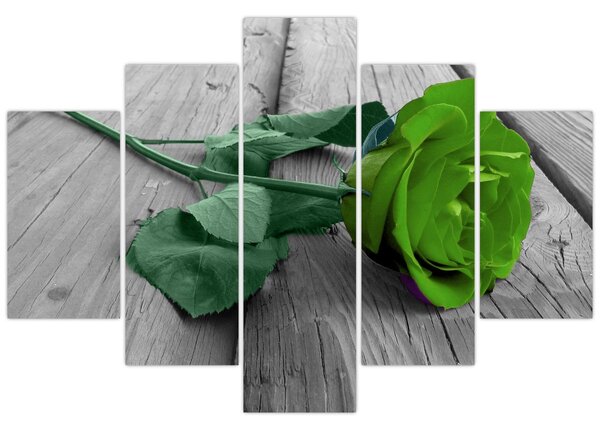 Tablou - Trandafir verde (150x105 cm)