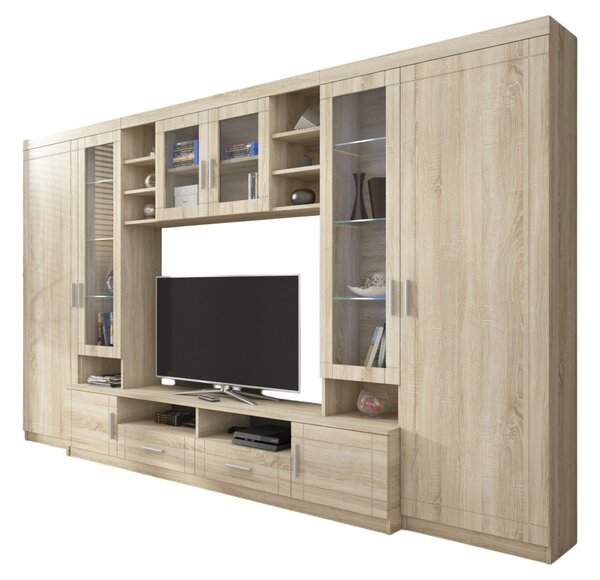 Mobilier living Porton (Stejar sonoma) (fără iluminat). 610091