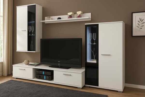 Mobilier living Saul (Alb) (fără iluminat). 610001