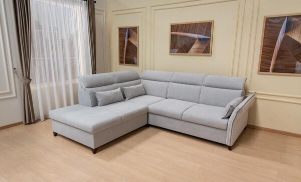 Colțar Extensibil Barry Gri Deschis - Vega 04 Stânga
