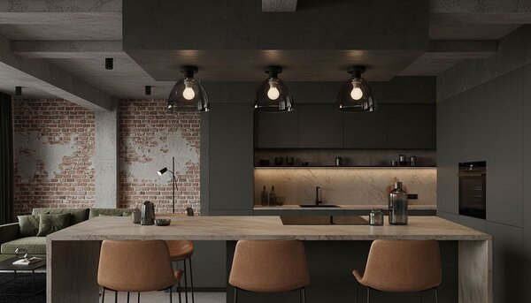 Lampă de tavan APP1303-1C Black