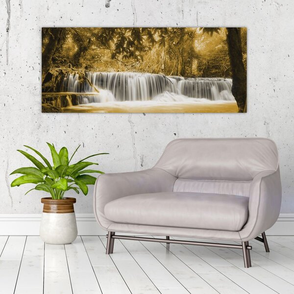 Tablou - Cascadă, de epocă (120x50 cm)
