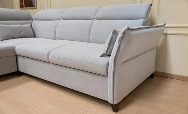 Colțar Extensibil Barry Gri Deschis - Vega 04 Stânga
