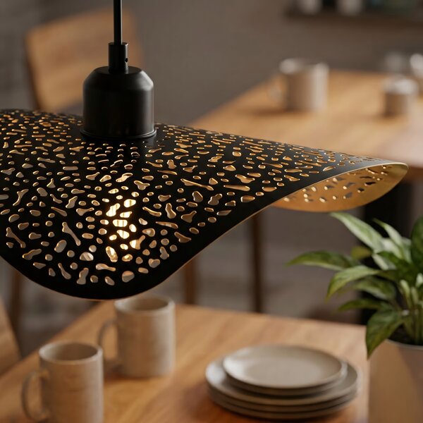 Lampă de tavan APP1468-1CP BLACK/OLD GOLD