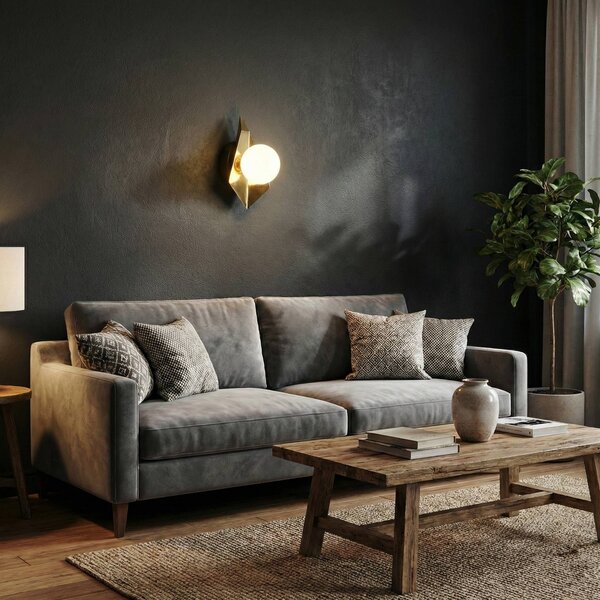 Toolight Instrument, lampă de perete 1xG9 APP1411-W, negru-auriu, OSW-08087