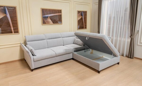 Colțar Extensibil Barry Gri Deschis - Vega 04 Dreapta