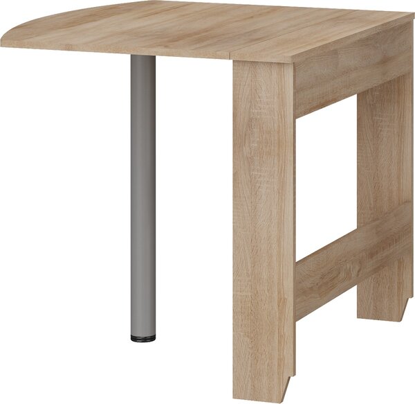 Masă de sufragerie extensibilă Elston 6 (stejar deschis sonoma) (pentru 2 persoane). 746439