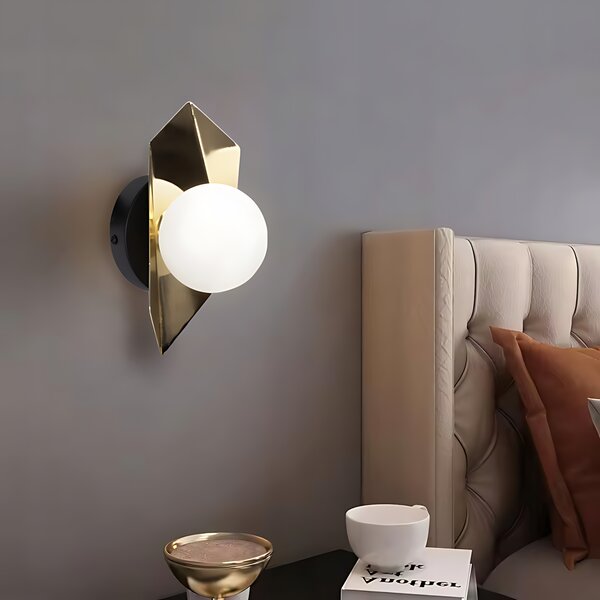 Toolight Instrument, lampă de perete 1xG9 APP1411-W, negru-auriu, OSW-08087