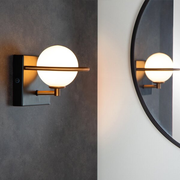 Lampa de perete APP1300-1W Black Gold