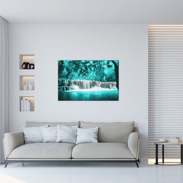 Tablou - Cascada albastră (90x60 cm)