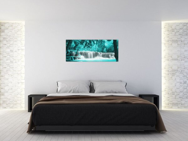 Tablou - Cascada albastră (120x50 cm)