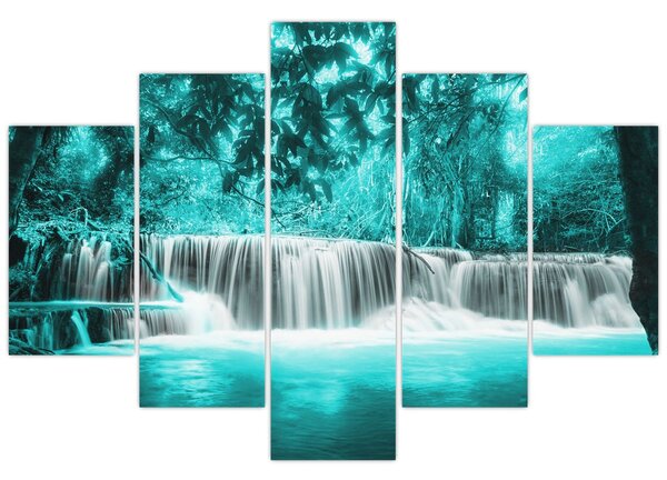 Tablou - Cascada albastră (150x105 cm)