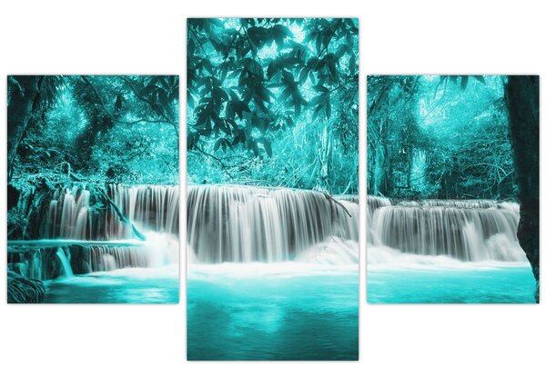 Tablou - Cascada albastră (90x60 cm)