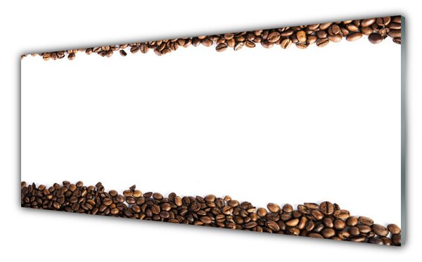 Tablouri acrilice Boabe de cafea Bucatarie Brun Alb