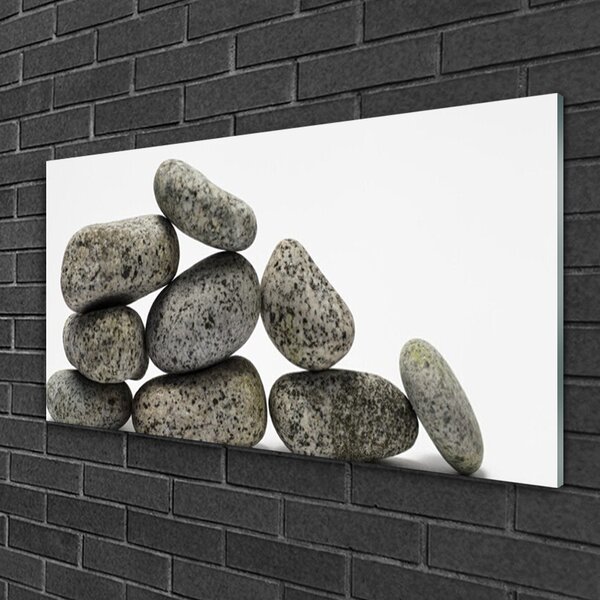 Tablou pe sticla Pietre Art Gray