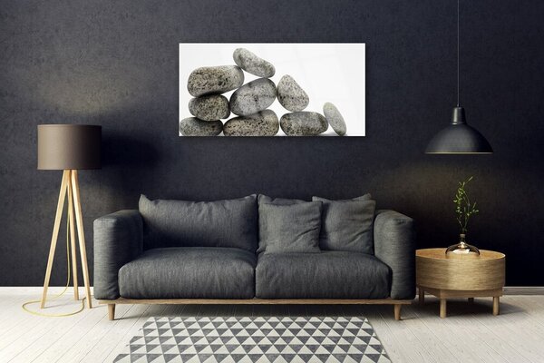 Tablou pe sticla Pietre Art Gray